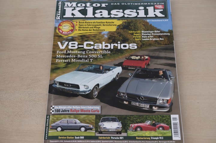 Deckblatt Motor Klassik (01/2011)
